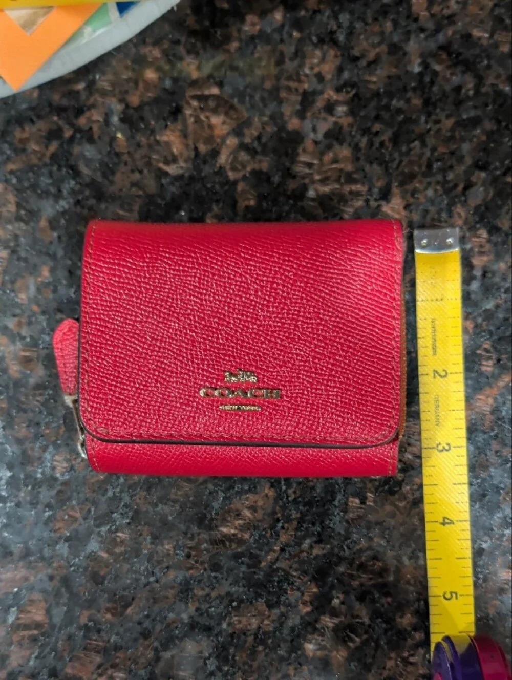 Coach compact trifold